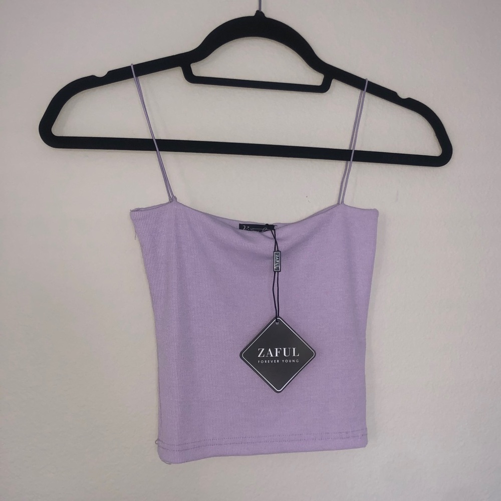 NWT purple lilac crop top